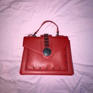 Red/Black Gothic Faux Leather Handbag